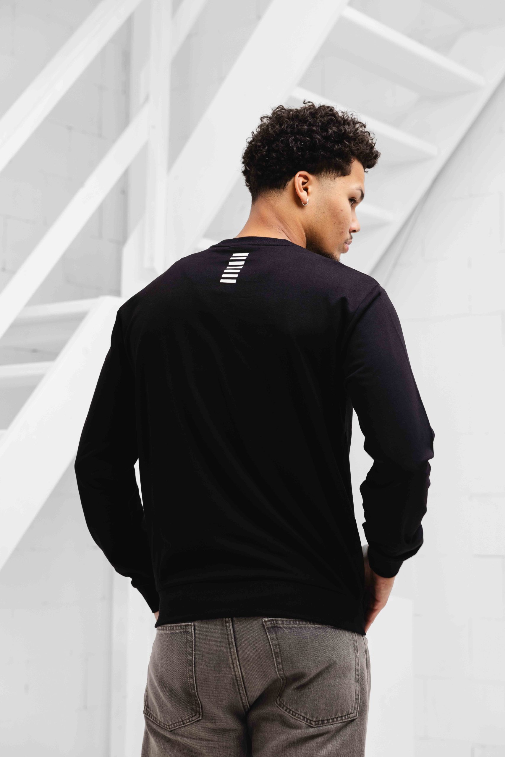 EA7 Emporio Armani 8NPM30 Sweater Heren Zwart/Wit