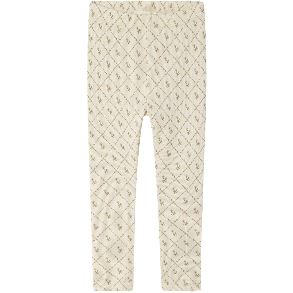 Køb Lil'Atelier Turtledove Vintage Flower Gago Kye Slim Leggings