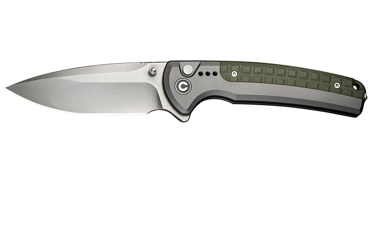 Civivi Sentinel Strike II C22025D-2 Nitro-V, Grey Aluminium, Green FRN, zakmes