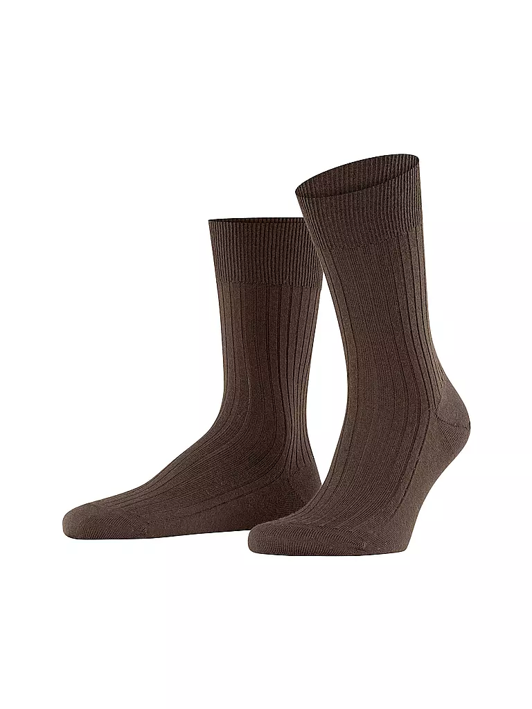 FALKE Socken BRISTOL PURE brown braun