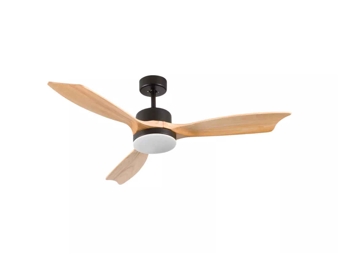 Ventilateur de plafond avec lumière 3 pales 56W 6 vitesses New York Dayron