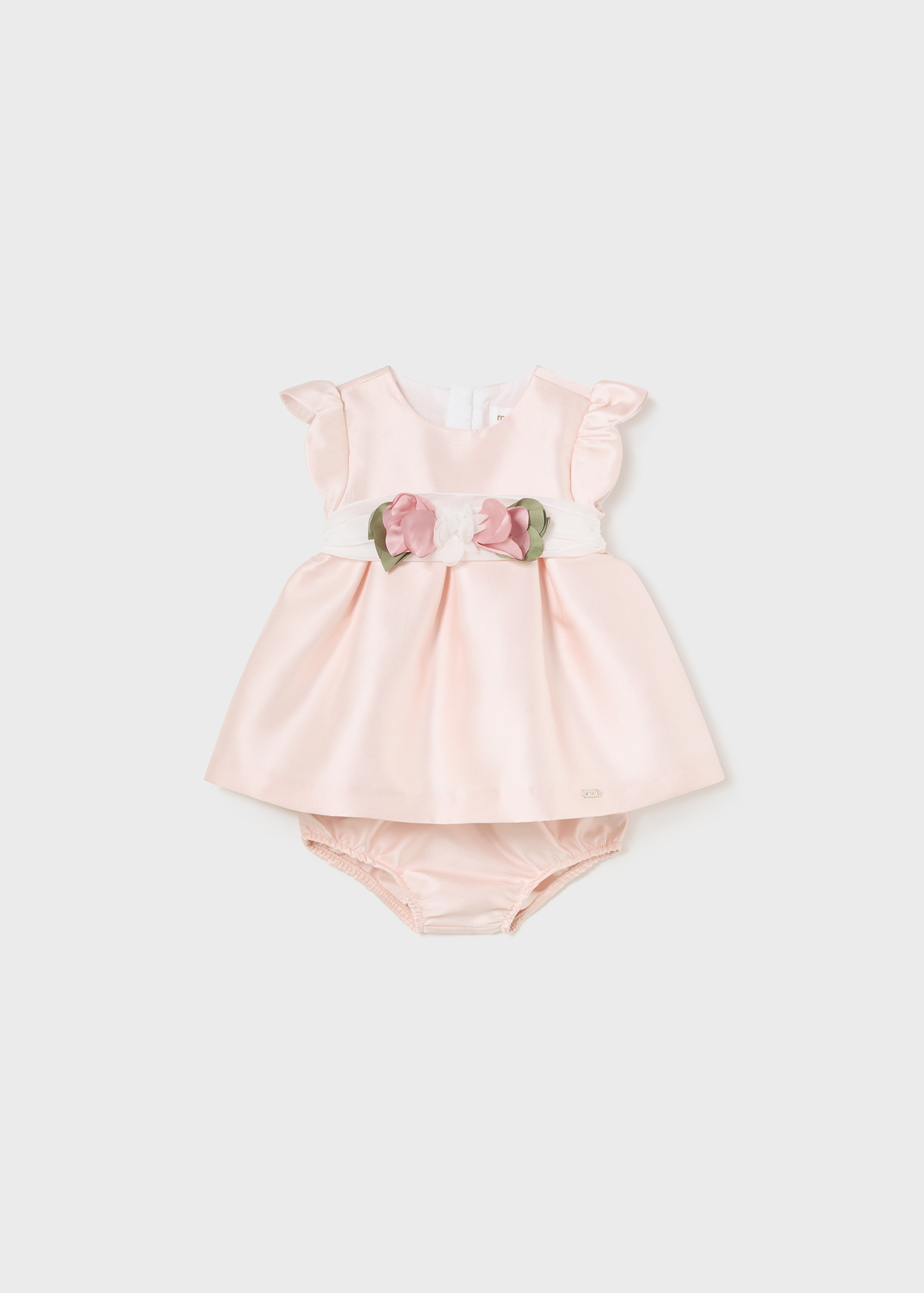 Vestido de fralda Nata para recém-nascido em mikado