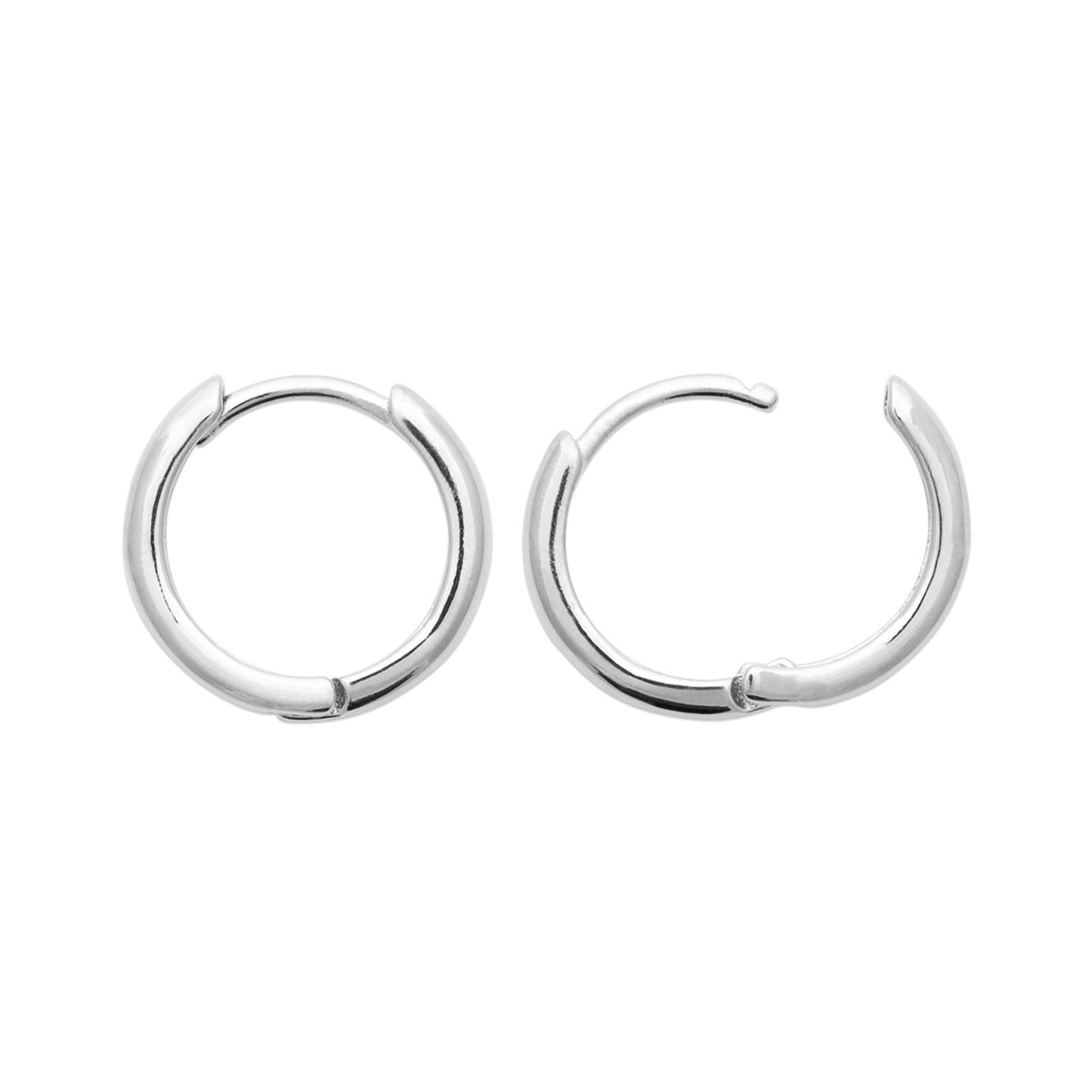 Créoles Brillaxis fil plat 1.5 mm et 14 diam
