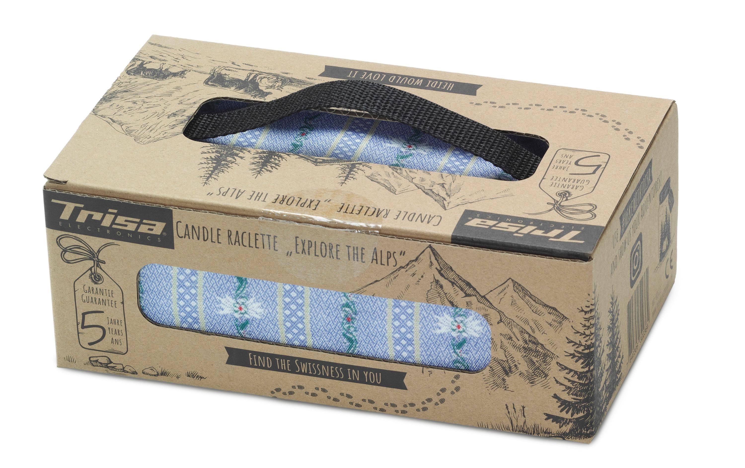 Teelicht-Raclette Explore the Alps RotKerzenraclette mit Tasche