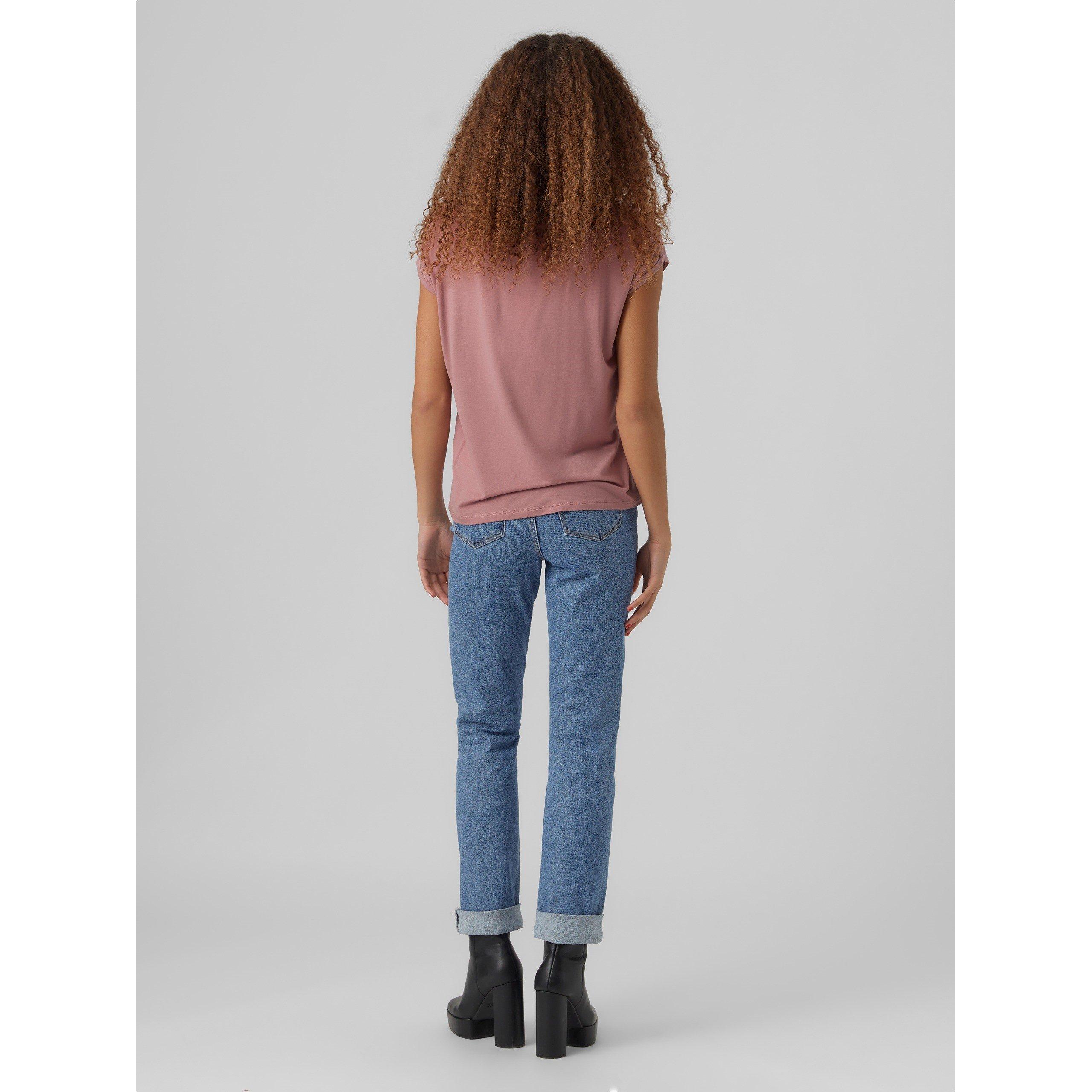 Vero Moda VM Ava Plain Short Sleeve T Shirt Womens