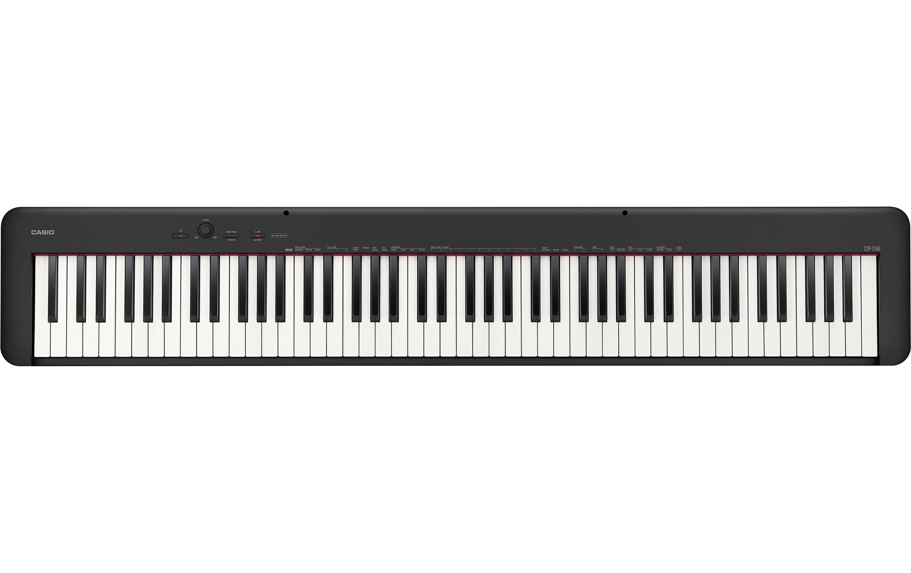 E-Piano CDP-S160 Set, Schwarz<br>Das Einsteigermodell der CDP-S Digitalpiano-Serie mit gewichtetem Scaled-Hammer-Action-Keyboard II mit 88 Tasten