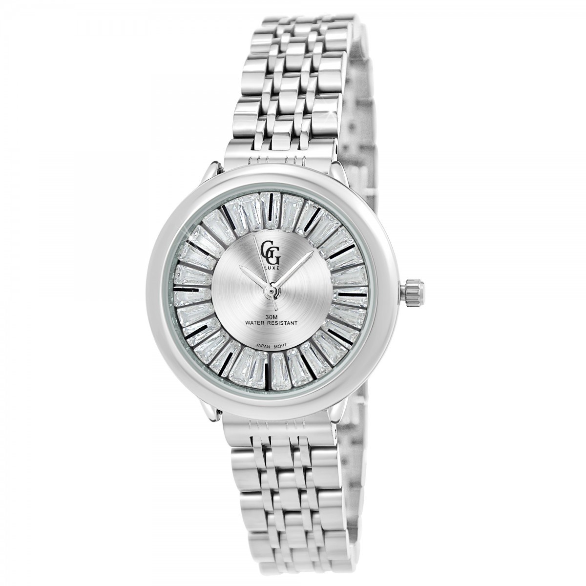 Montre Amanda élégante ornée de Cristaux scintillants SC Crystal