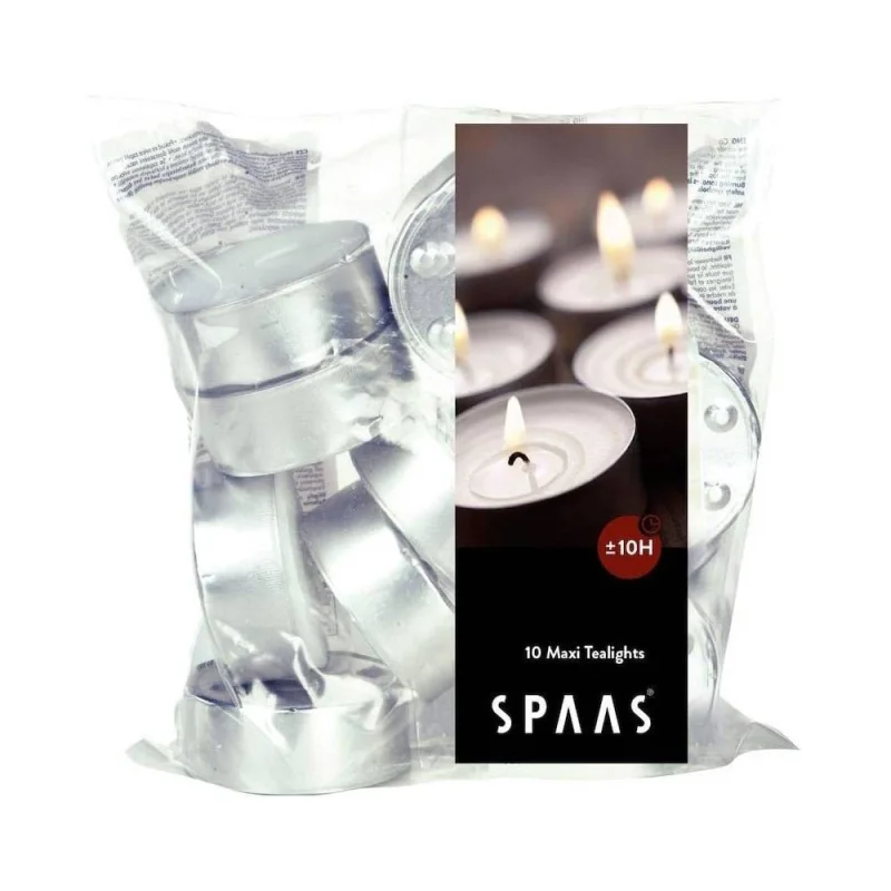 SPAAS - Bougies chauffe-plats - Durée 10H - x10