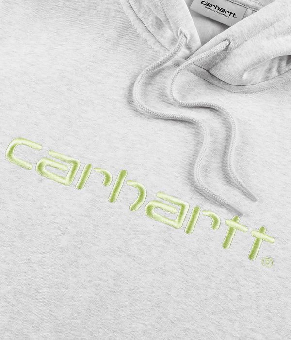 Carhartt WIP Basic Hoodie (ash heather air green) online kaufen | skatedeluxe