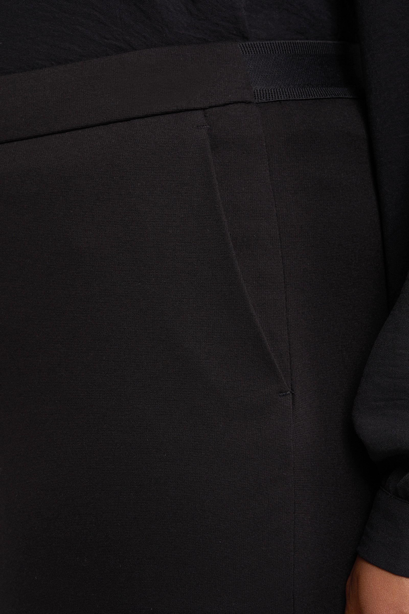 slim fit pantalon met stretch - Curve WE Fashion Zwart