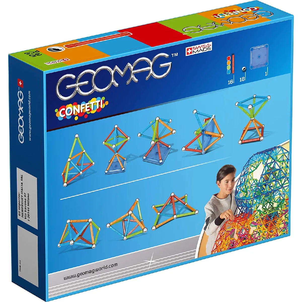 Fun Set de Construction Geomag Confetti - 35 PCS