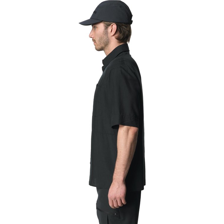Houdini M's Tree Shortsleeve Shirt True Black Light