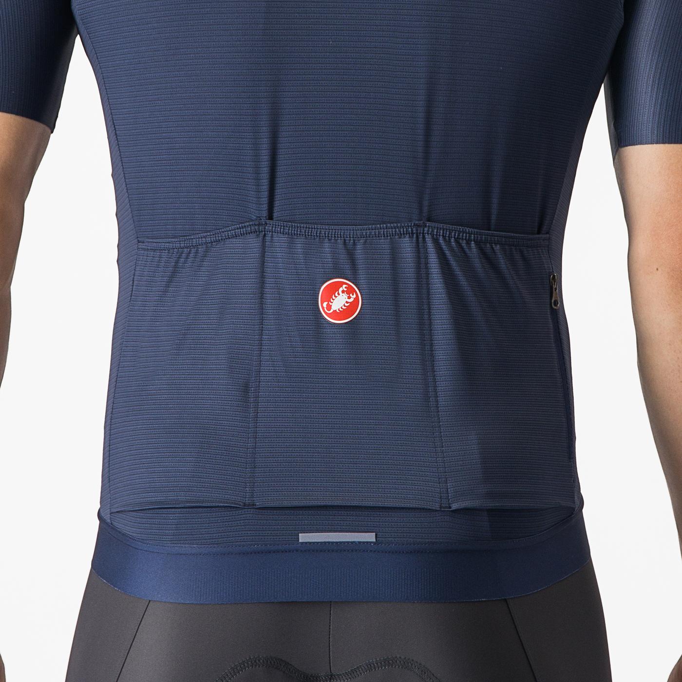 Castelli Espresso Jersey i Belgian Blue/Silver Moon
