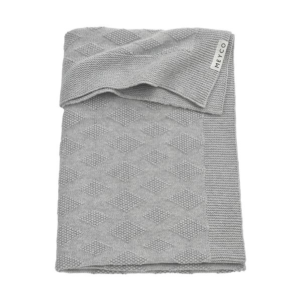Meyco Diamond Ledikantdeken Grijs Melange 100 x 150 cm