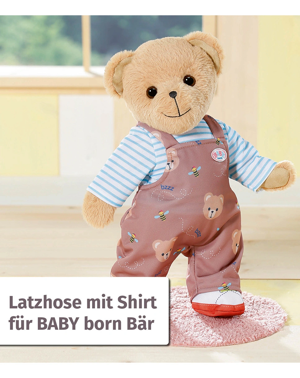 BABY born® Puppenkleidung BÄRENANZUG in braun/blau