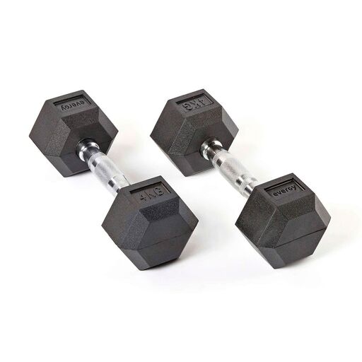 Halteres hexagonais Evergy de 4 kg (par)