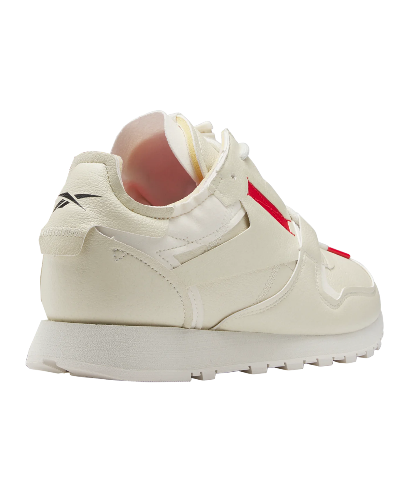 Reebok Classic Vegan Beige Rot Schwarz Laufschuh
