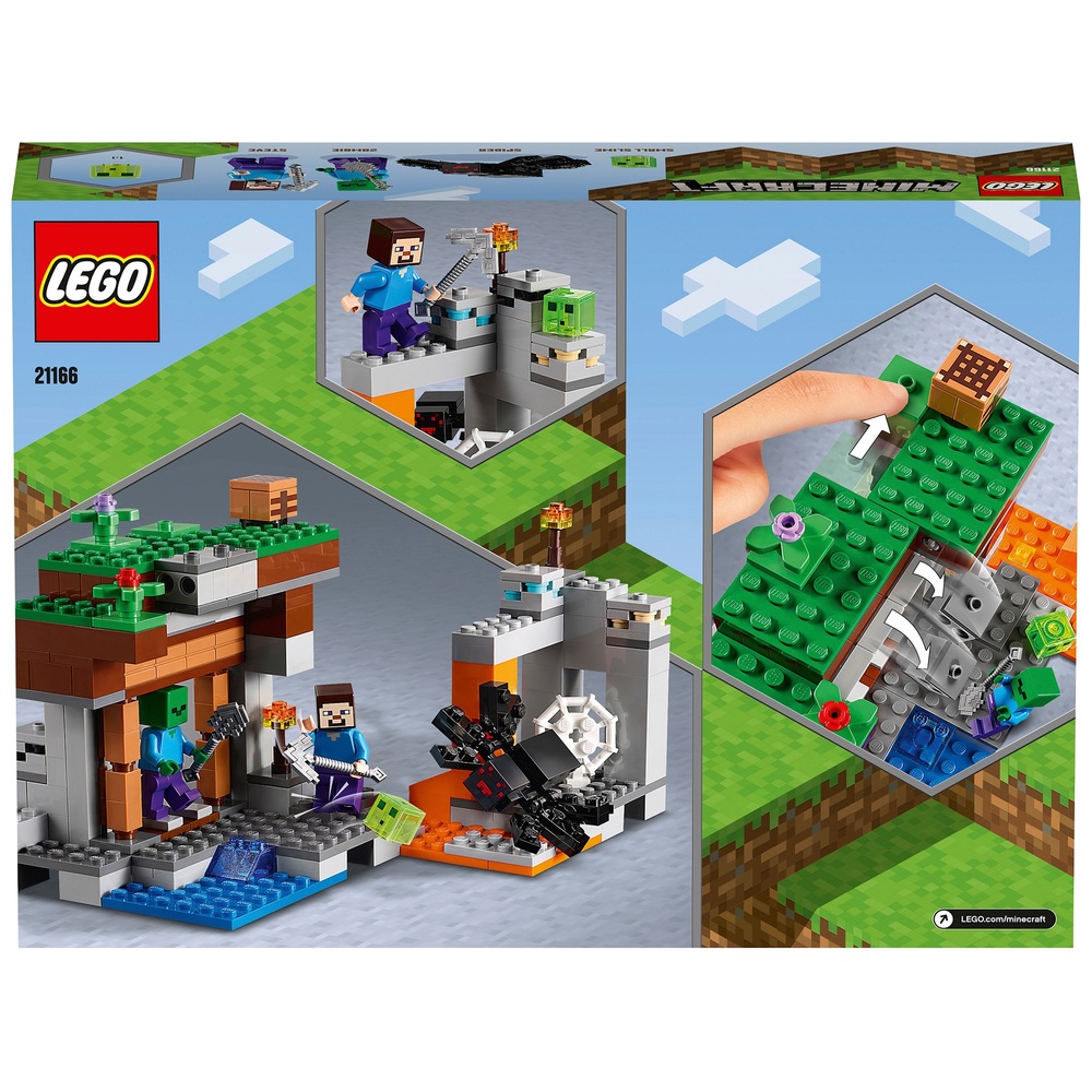 LEGO Minecraft 21166 Das verlassene Bergwerk-Set mit Figuren