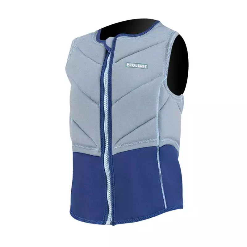 Gilet impact kitesurf/windsurf PROLIMIT PureGirl Slider Vest Half PaddedFrontzip Blue/Navy