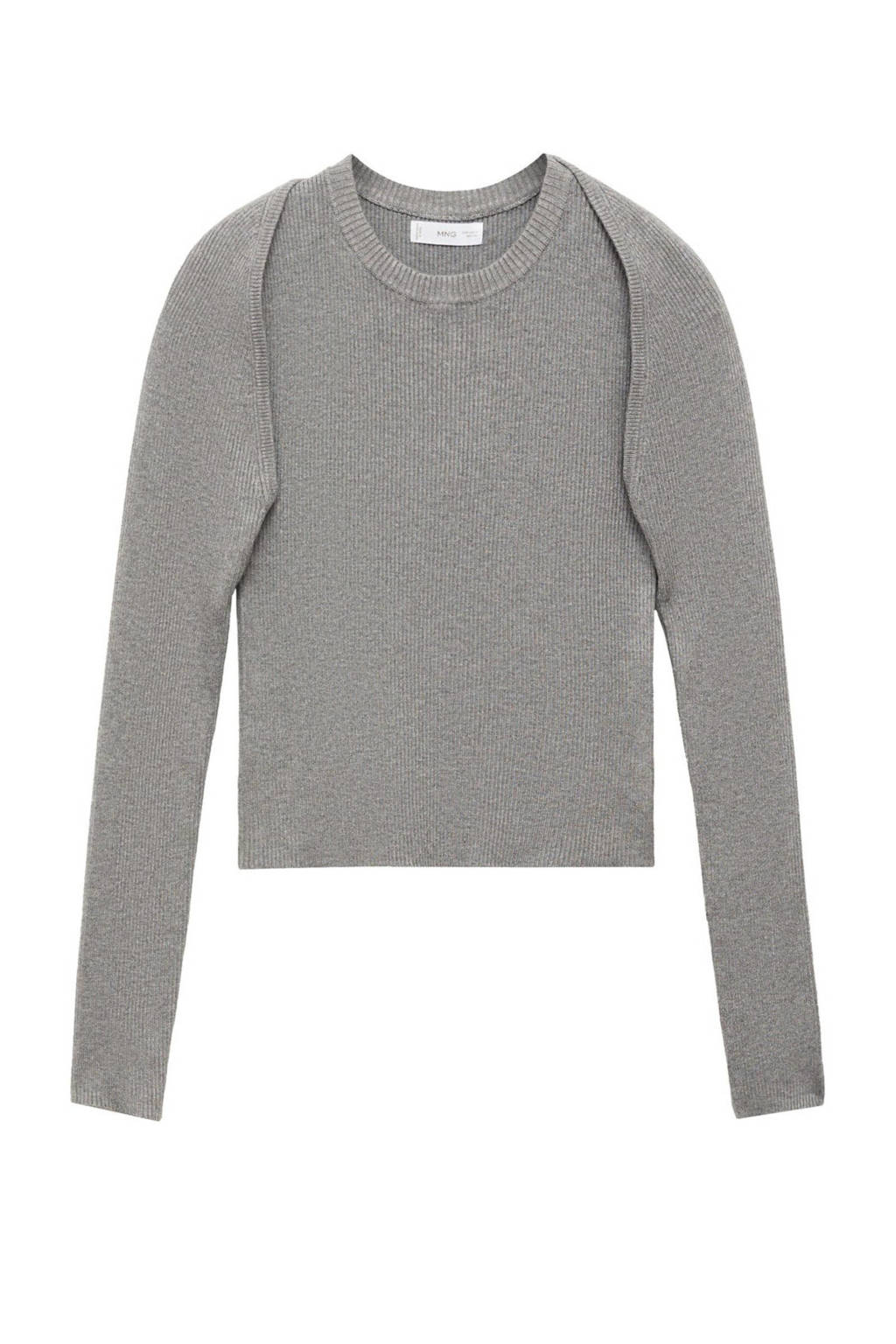 MANGO TEEN top + bolero grijs melange
