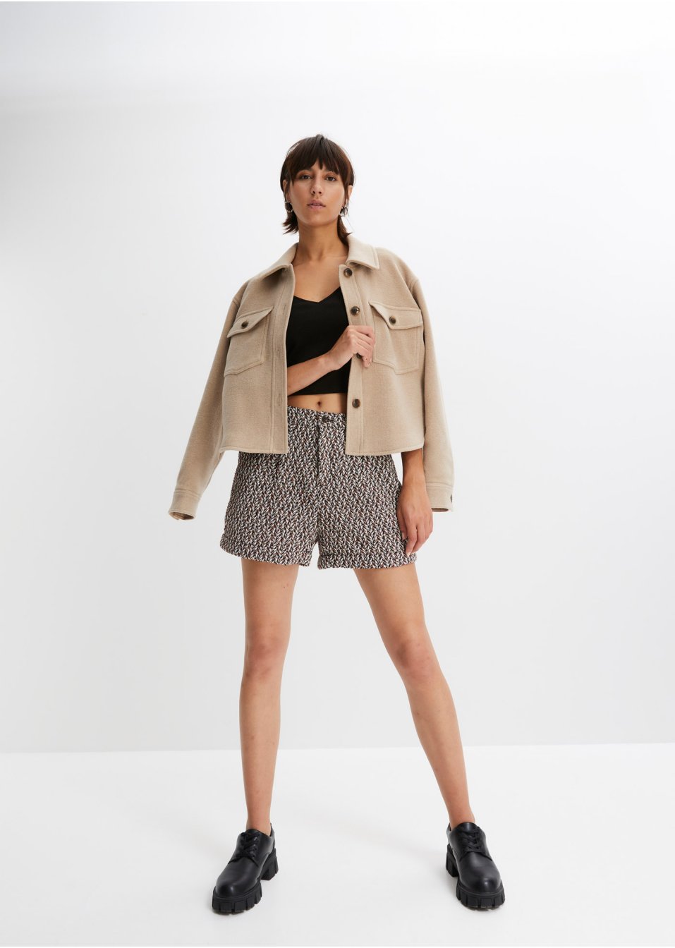 Short en bouclé