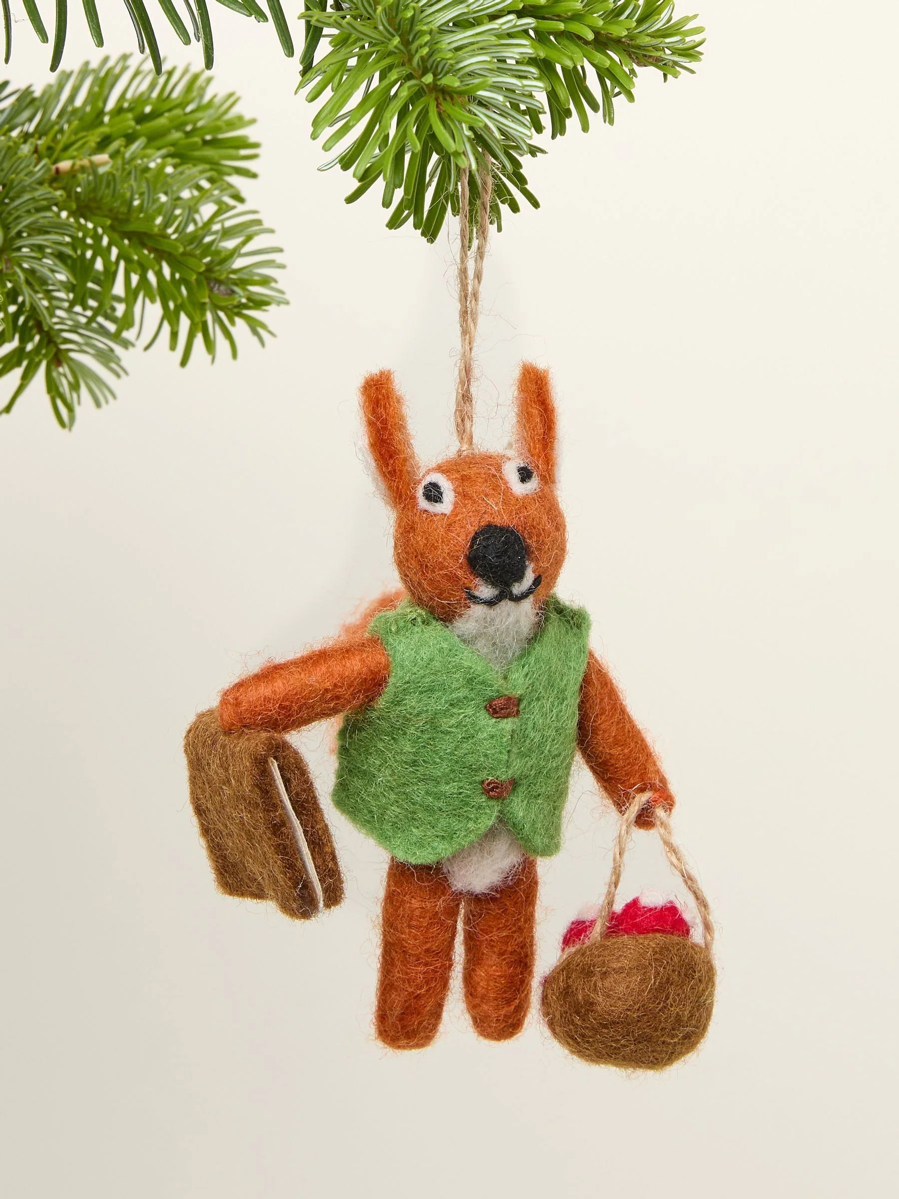FatFace Woodland Squirrel Felt Decoration