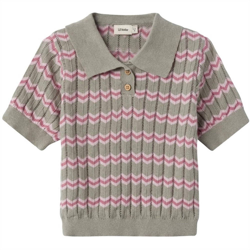 Køb Lil'Atelier Dried Sage Danita Strik Polo