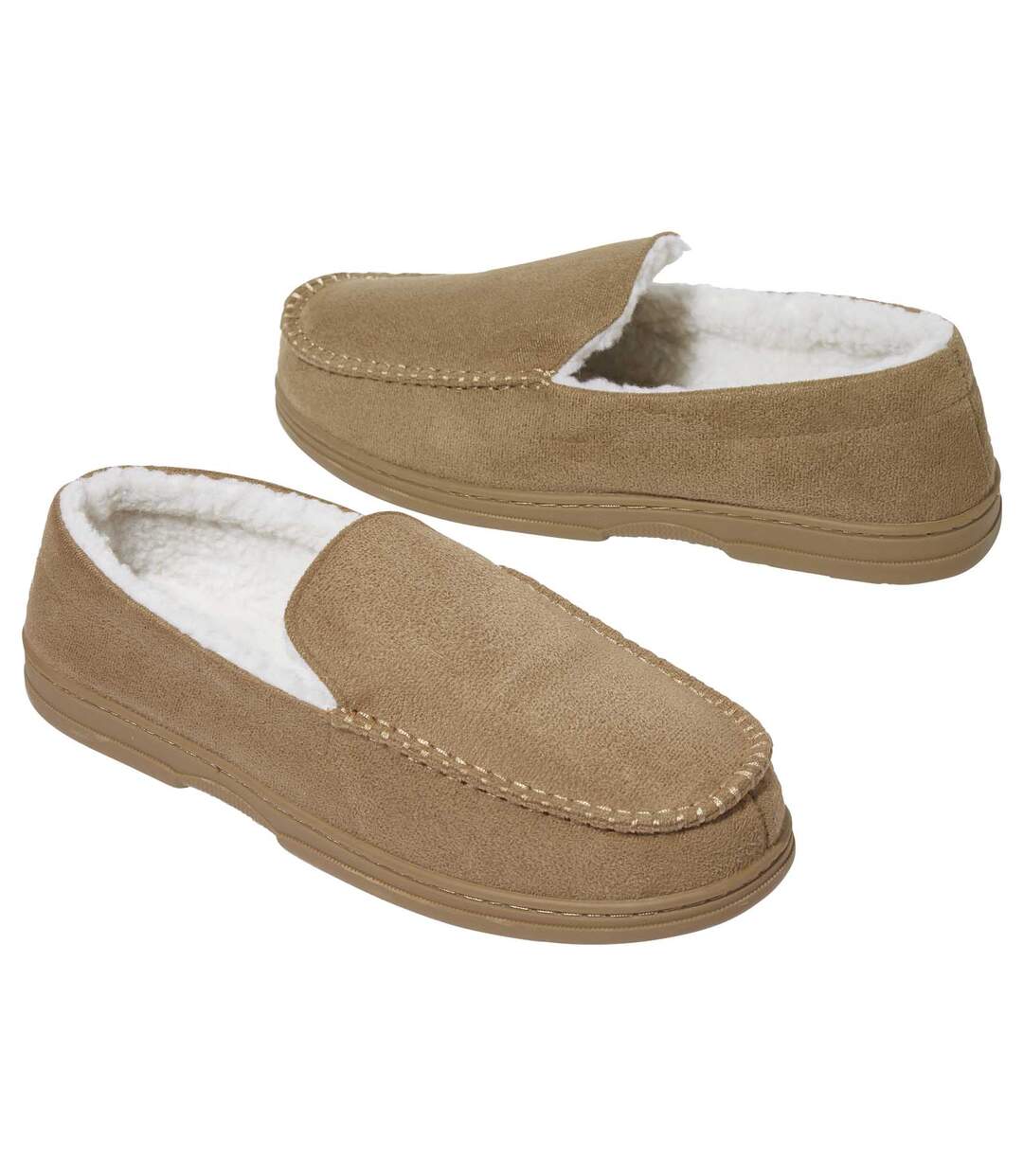 Chaussons Suédine Doublés Sherpa