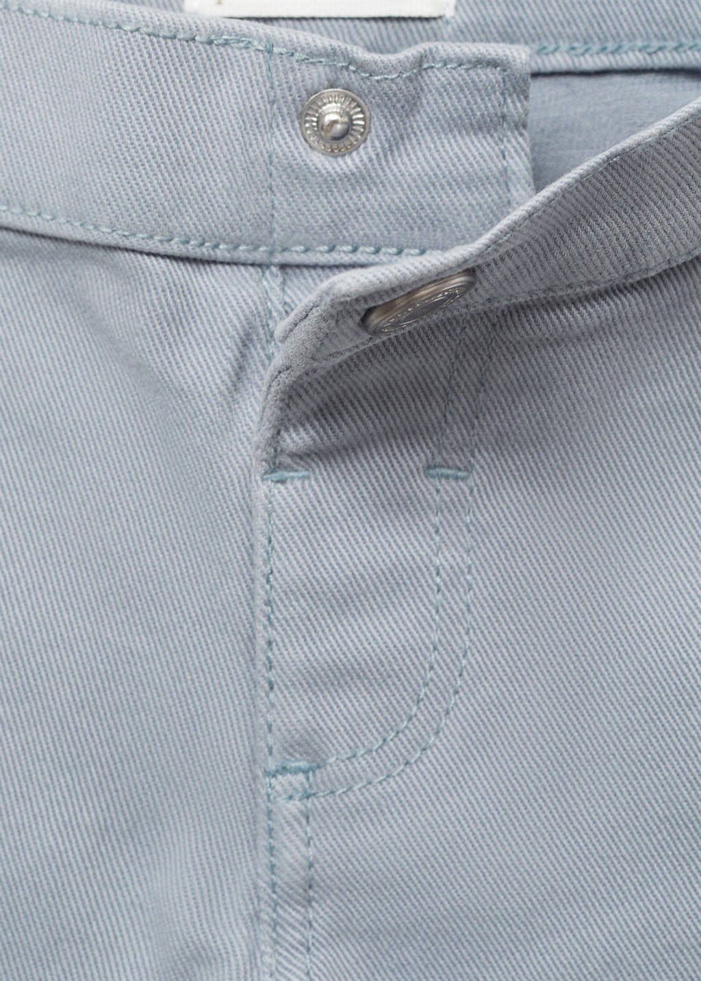 Mango Kids regular casual broek lichtblauw