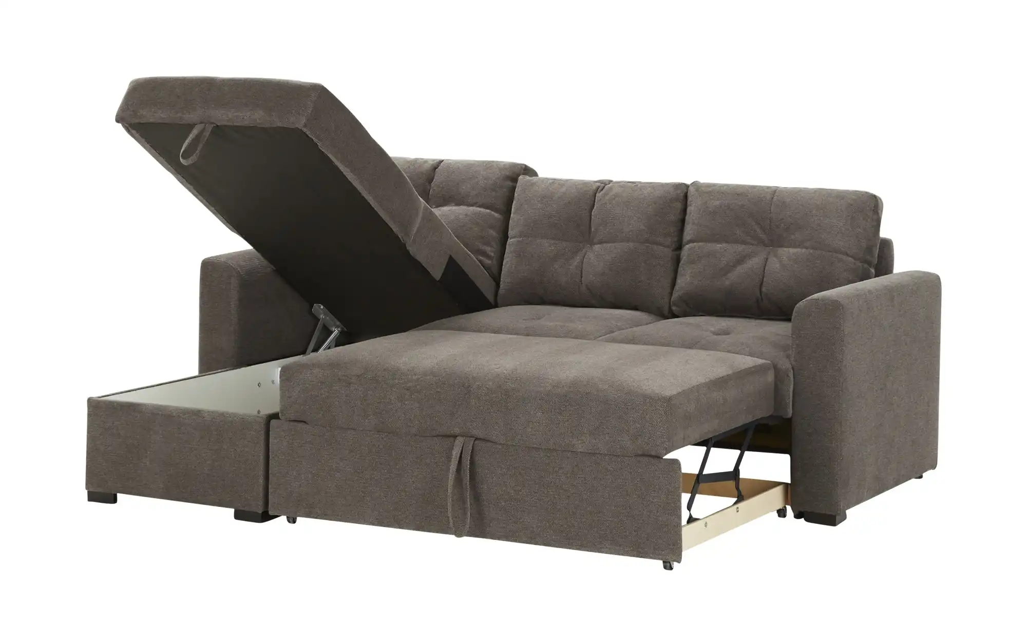 Ecksofa  mit Schlaffunktion Mocca