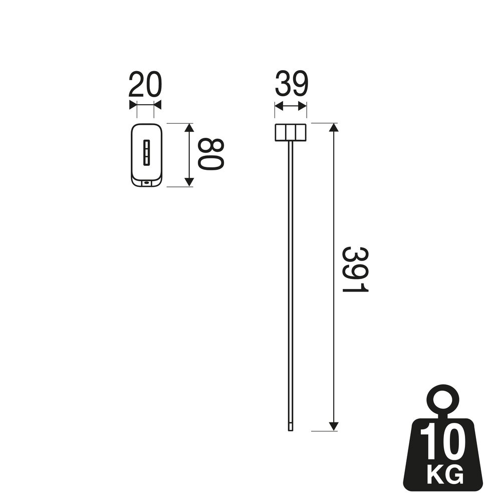 Geesa Shift handdoekrek 1 arm zwart