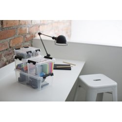 SmartStore Boîte de rangement CLASSIC 4 L, clips: noir