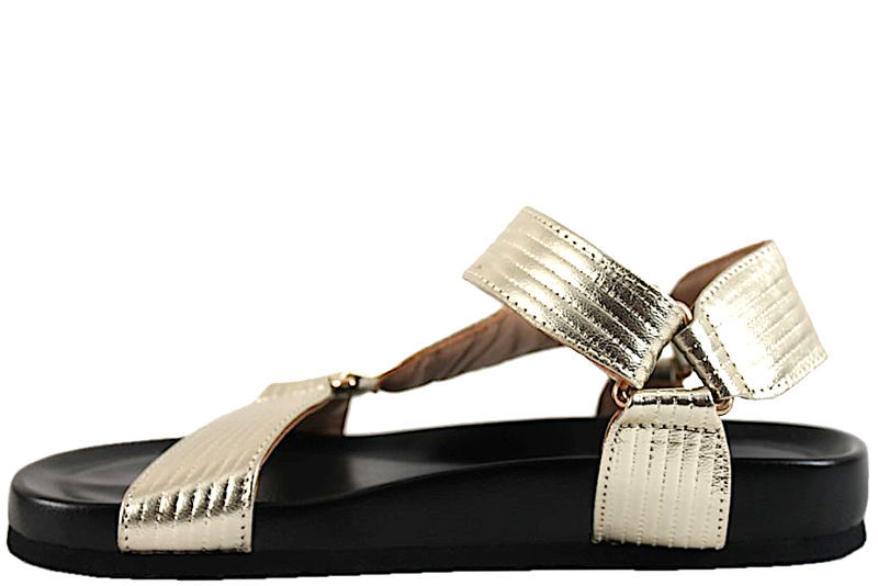 COPENHAGEN SHOES CARRIE GOLD LEATHER SANDAL