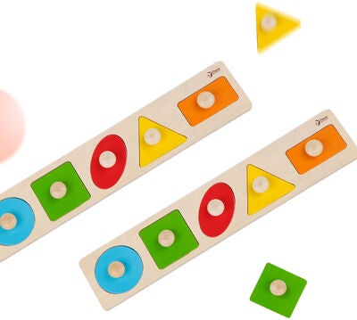 Classic World Geometrisk Puslespill 5 Brikker
