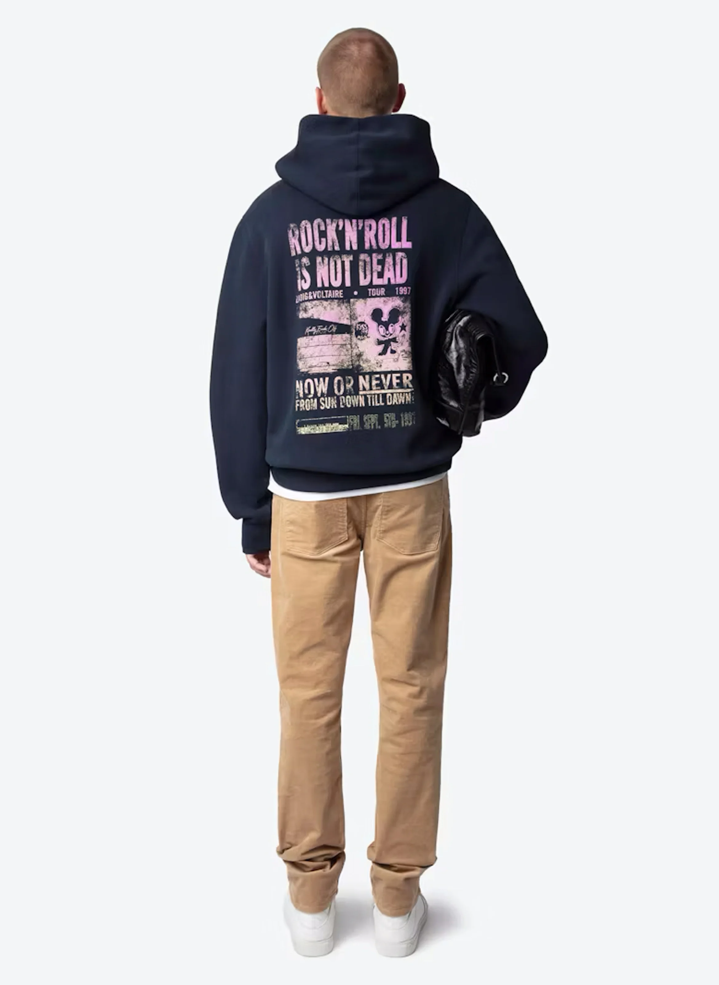 SANCHI - Sweat oversize en coton bio mélangé | Bleu
