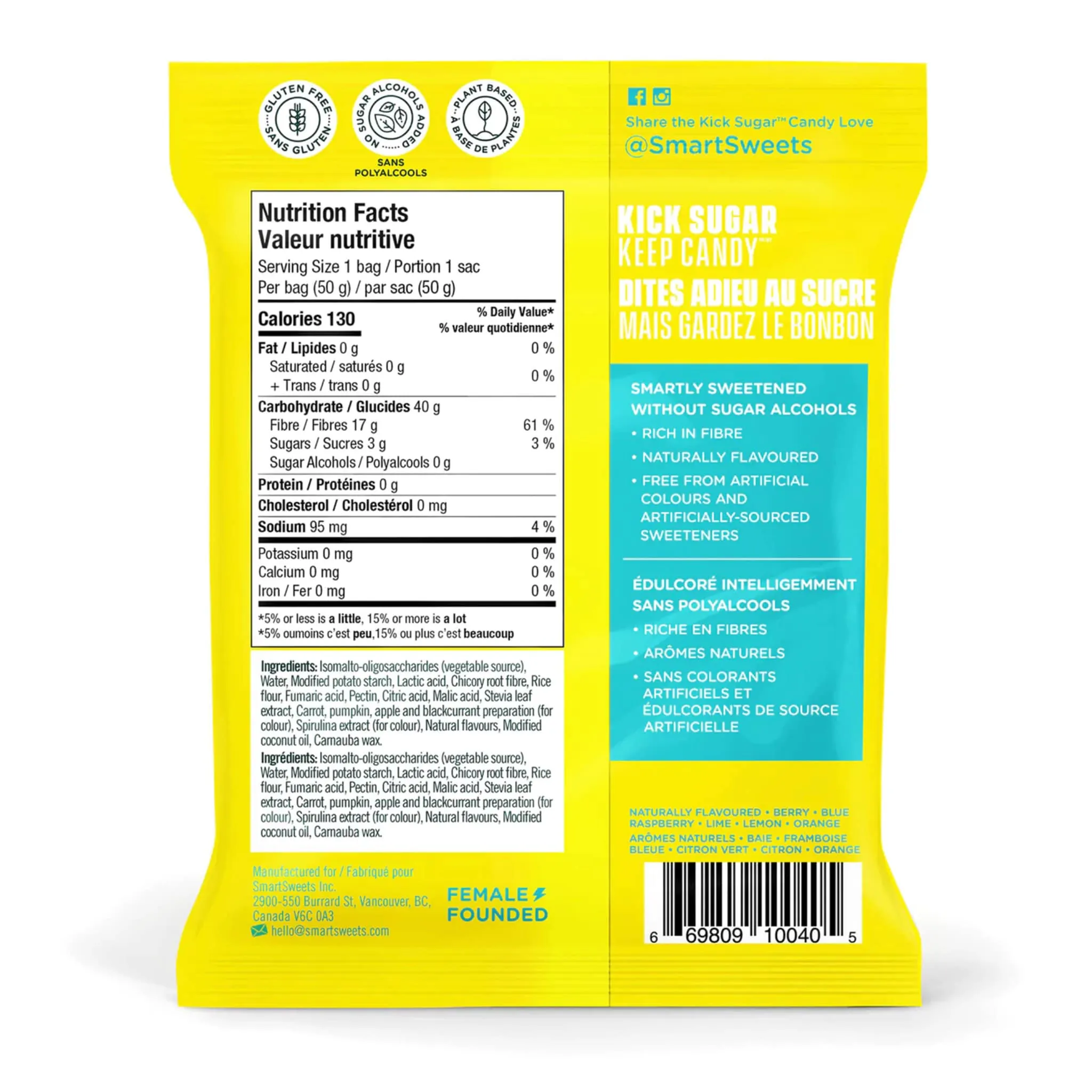 SmartSweets Bonbons Sour Blast Buddies
