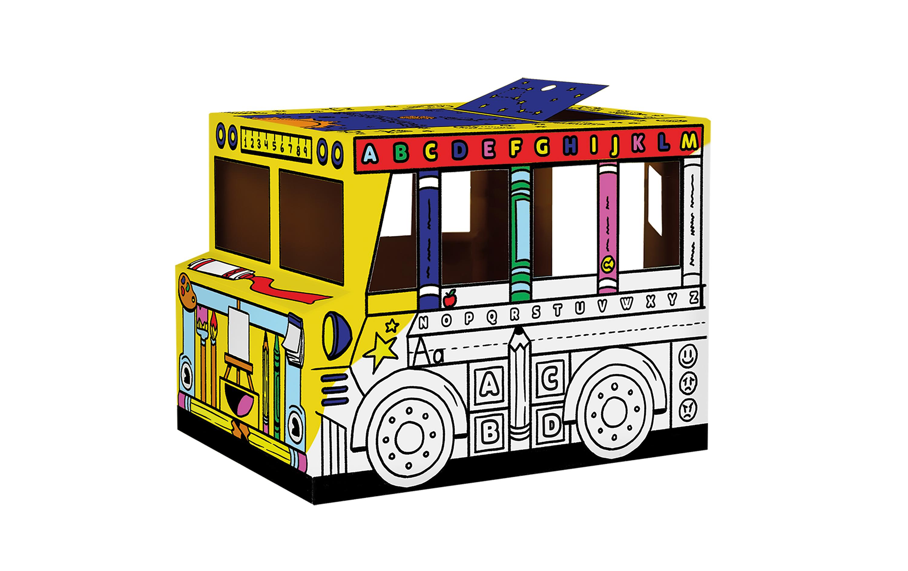 Ausmal-Spielbus Outer 83.8 x 78.7 x 114.3 cmKreativer Ausmalspass für Kinder