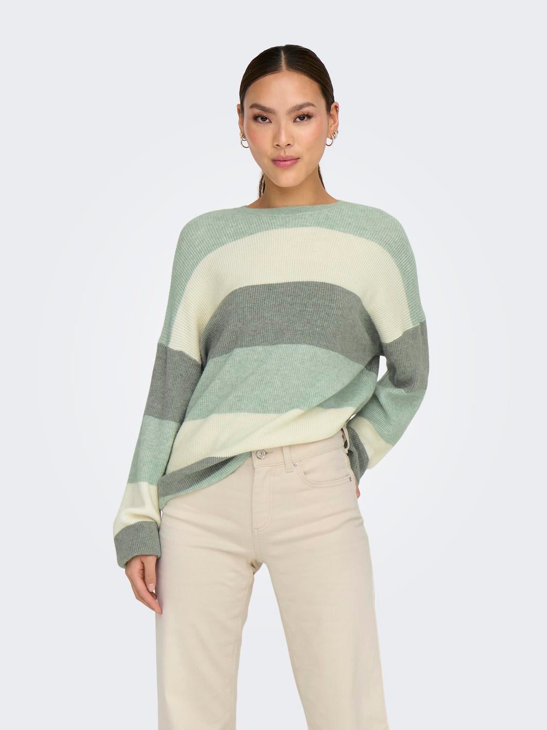 ONLATIA Strickpullover Silt Green