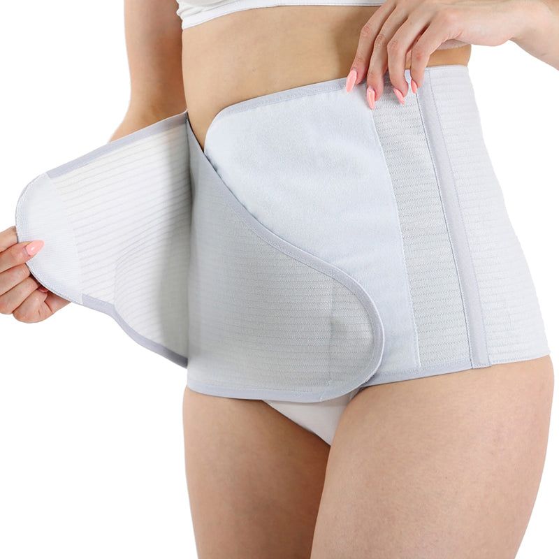 MYSANITY Postpartum Bauchgürtel, Doppelverstellung, Grau