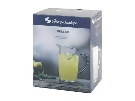 Carafe pichet en verre - Contenance 1.4L - D 12.5 cm