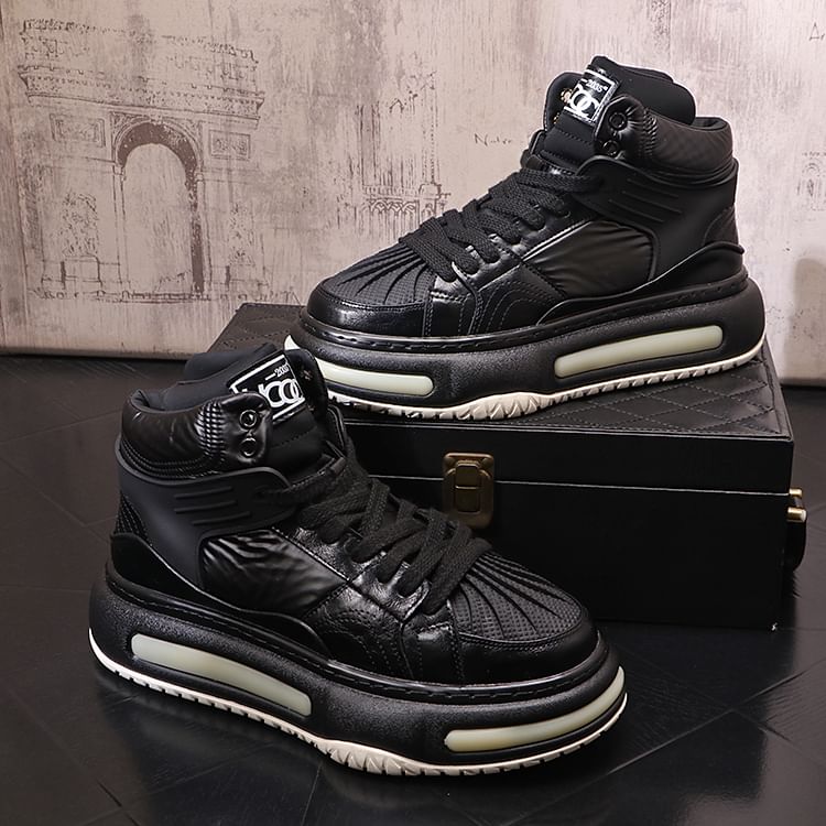 Mr Ozera - Platform Panel High Top Sneakers