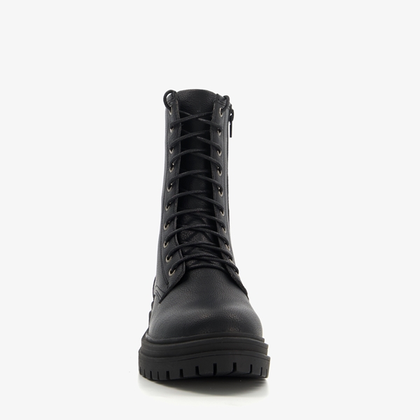 Blue Box dames veterboots met decoratieve gesp