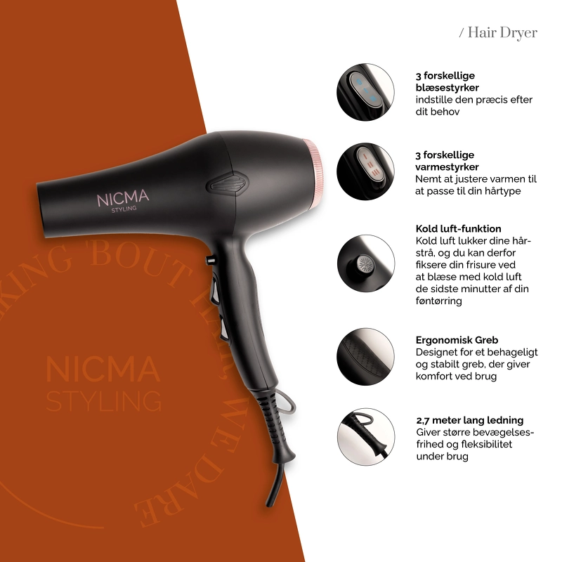 NICMA Styling Hair Dryer