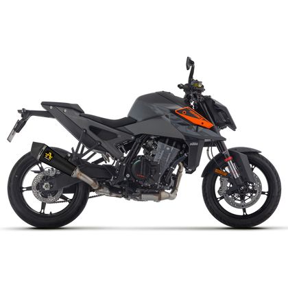 Silencieux Arrow X-KONE inox dark embout carbone - Noir