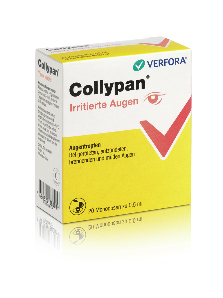 COLLYPAN Irritierte Augen<br>20 × 0.5 ml, Monodosis, Augentropfen, Lösung, Monodosen