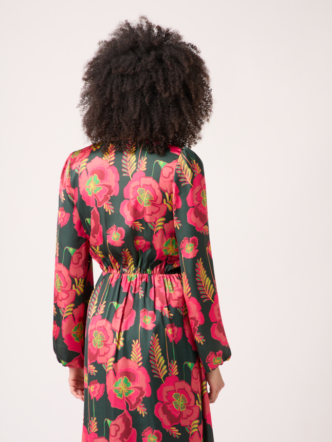 Robe longue fleurie