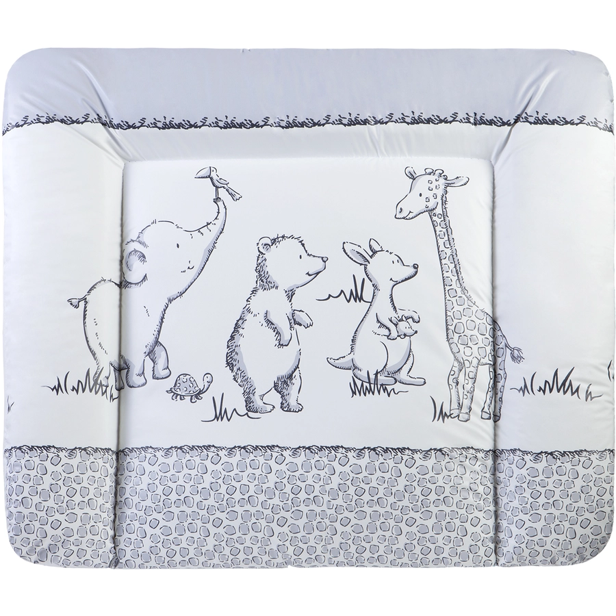 JULIUS ZÖLLNER Wickelauflage Softy Safari grau 85 x 75 cm