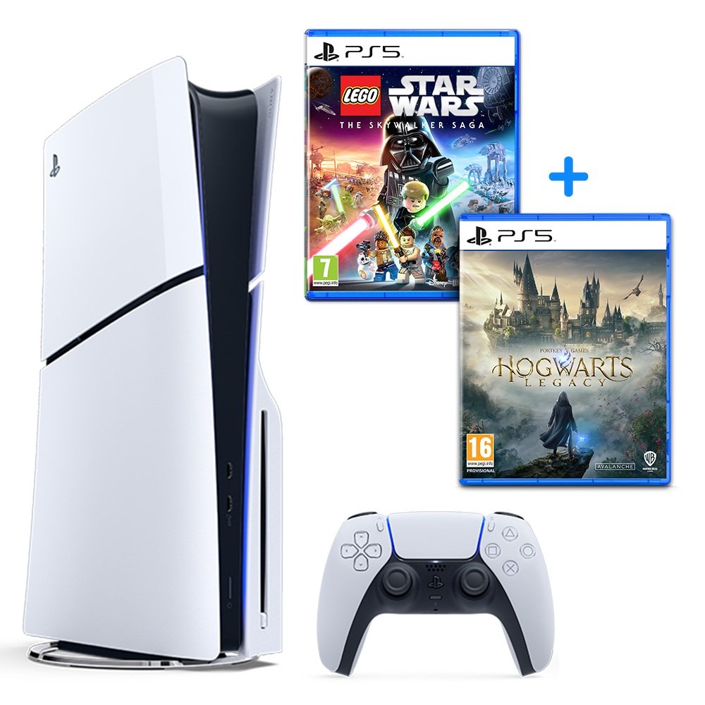 PS5-Konsole (Slim), Hogwarts Legacy & LEGO Star Wars