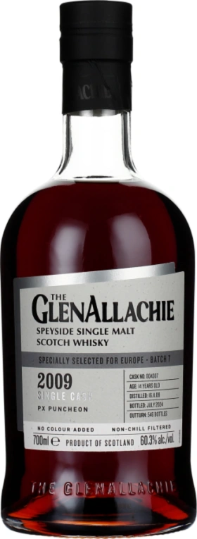 GLENALLACHIE 14 YEARS 2009 PX PUNCHEON 70CL