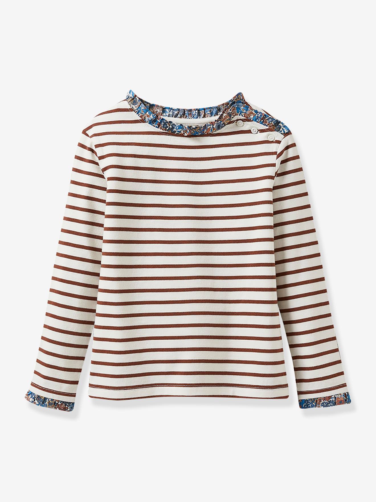 Suéter infantil estilo marinheiro em tecido Liberty®
